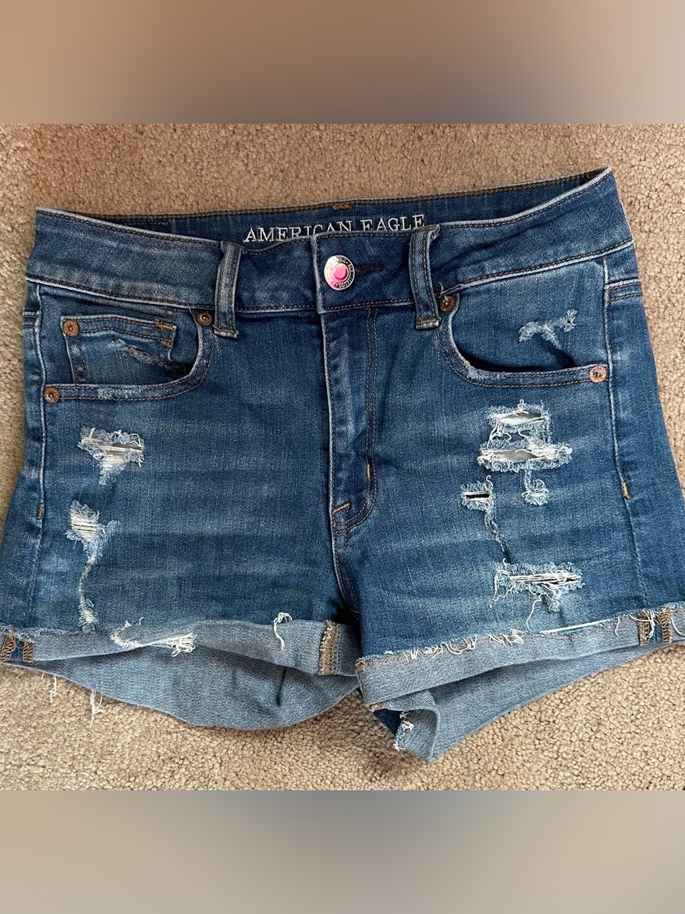 American Eagle Outfitters Denim Distressed Shorts 4